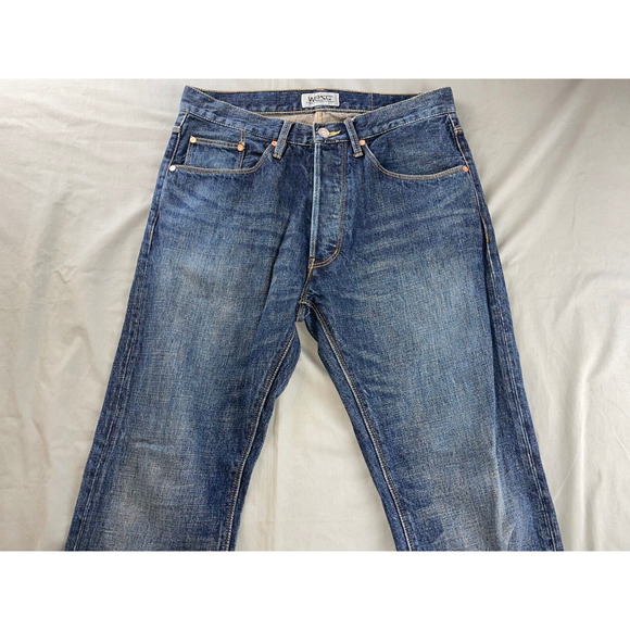 WESC Kelvin Ring Spun Denim Button Fly Jeans. Perfectly Broken In, Men's 30X30. - Picture 6 of 9